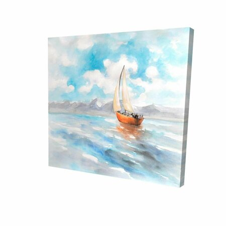 BEGIN HOME DECOR 16 x 16 in. Sailboat Landscape-Print on Canvas 2080-1616-CO76